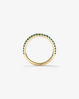 Emerald Stacker Ring in 10kt Yellow Gold