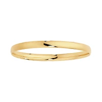 Oval Bangle in 10kt Yellow Gold