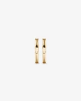 11mm Heart Shape Huggie Earrings in 10kt Yellow Gold