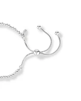 Bracelet en argent sterling avec cœur de 23 cm