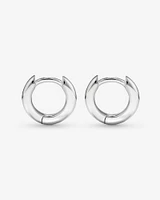 11mm Huggie Earrings in Sterling Silver