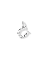 Diamond Accent Horseshoe Pendant in Sterling Silver