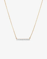 Bar Necklace with 0.10 Carat TW of Diamonds in 10kt Yellow Gold