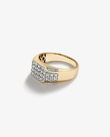 Men's Ring with 1 Carat TW of Diamonds in 10kt White & Yellow Gold