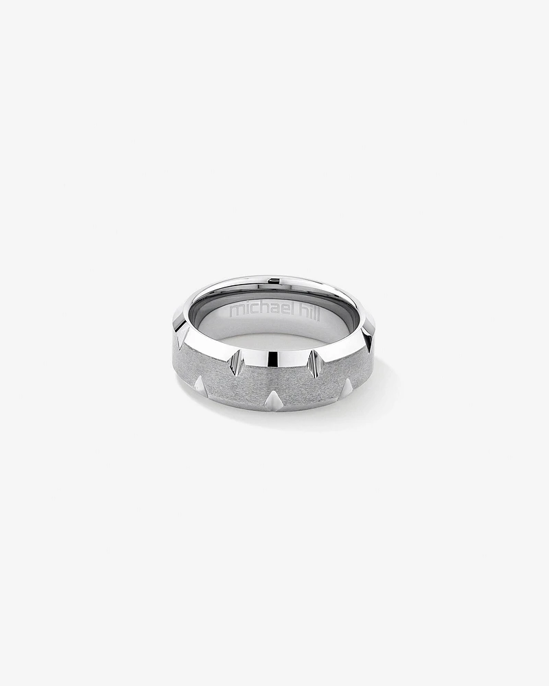 Men’s Ring in Grey Sapphire Tungsten