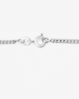 45cm (18") 2mm Width Curb Chain in Sterling Silver