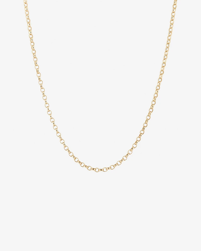 50cm (20") Oval Belcher Chain in 10kt Yellow Gold