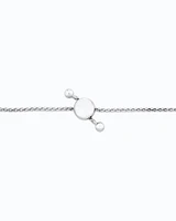 Everlight Adjustable Bracelet with a Diamond in Sterling Silver