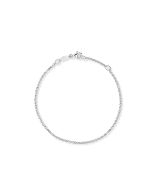 19cm (7.5") 1.8mm Width Fine Beclher Chain Bracelet in Sterling Silver