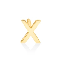 G Initial Single Stud Earring in 10kt Yellow Gold