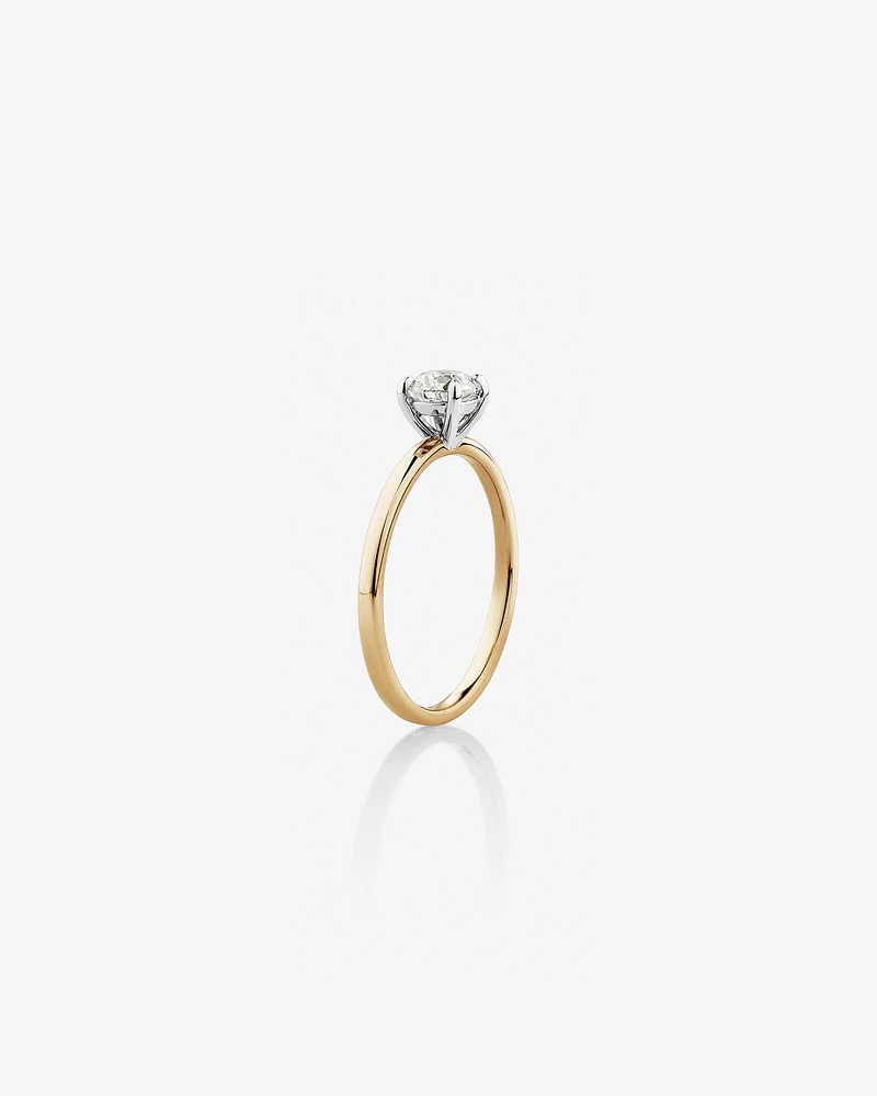 Southern Star Solitaire Engagement Ring with a 0.50 Carat TW Diamond in 18kt Yellow & White Gold