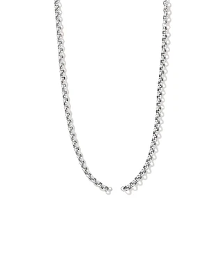 Grande chaîne à pendentif ouvert Belcher de 60 cm (24") en argent sterling