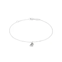 19cm (7.5") N Initial Bracelet in Sterling Silver