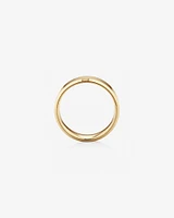 7mm Flat Bevelled Wedding Band in 10kt White Gold