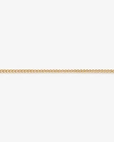 55cm (22") 8mm Width Solid Concave Bevelled Curb Chain in 10kt Yellow Gold