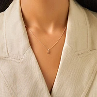 O Initial Pendant in 10kt Yellow Gold
