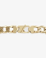 23cm (9.5") 12.5mm-13mm Width Curb Bracelet in 10kt Yellow Gold