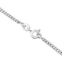 45cm (18") 2mm Width Curb Chain in Sterling Silver