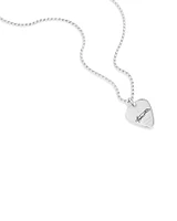 INXS Garry Gary Beers Engraved Guitar Pick Pendant with Chain in Recycled Sterling Silver