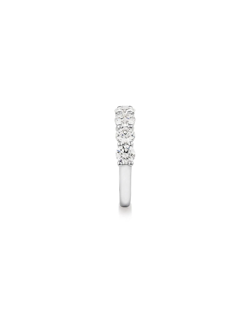 2.00 Carat TW Round Brilliant Laboratory-Grown Diamond Wedding Ring in 14kt White Gold