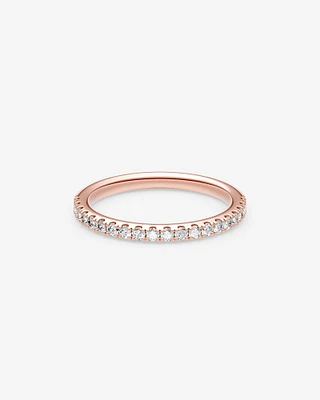 Alliance en or blanc 14 K avec diamants totalisant 0,34 ct