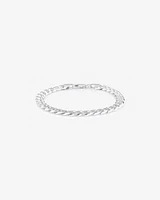 21cm (8.5") 7.2mm Width Curb Bracelet in Sterling Silver