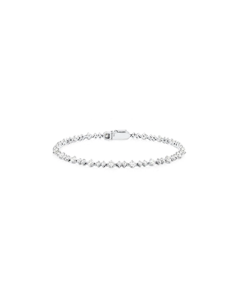 2.79 Carat TW Diamond Tennis Bracelet in 14kt White Gold