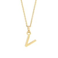 O Initial Pendant in 10kt Yellow Gold