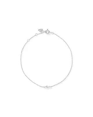 Bracelet avec 0,15 Carat TW de Diamants en Or Blanc 18kt