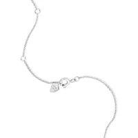 Graduated Drop Necklace with 0.28 Carat TW of Diamonds in 18kt White Gold