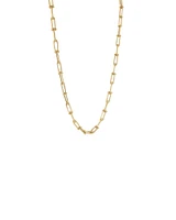 Ball and Oval Link Chain in 10kt Yellow Gold