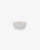 Stardust Ring with 4.06TW of Diamonds in 14kt Yellow Gold and Rhodium