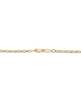 50cm (20") Oval Belcher Chain in 10kt Yellow Gold