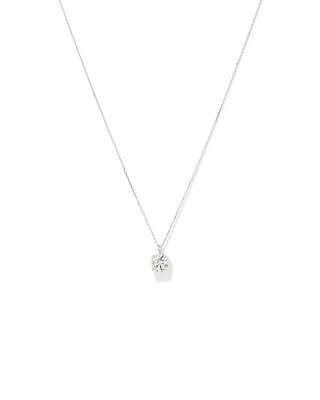 2.00 Carat TW Laboratory-Grown Diamond Solitaire Pendant in 14kt White Gold