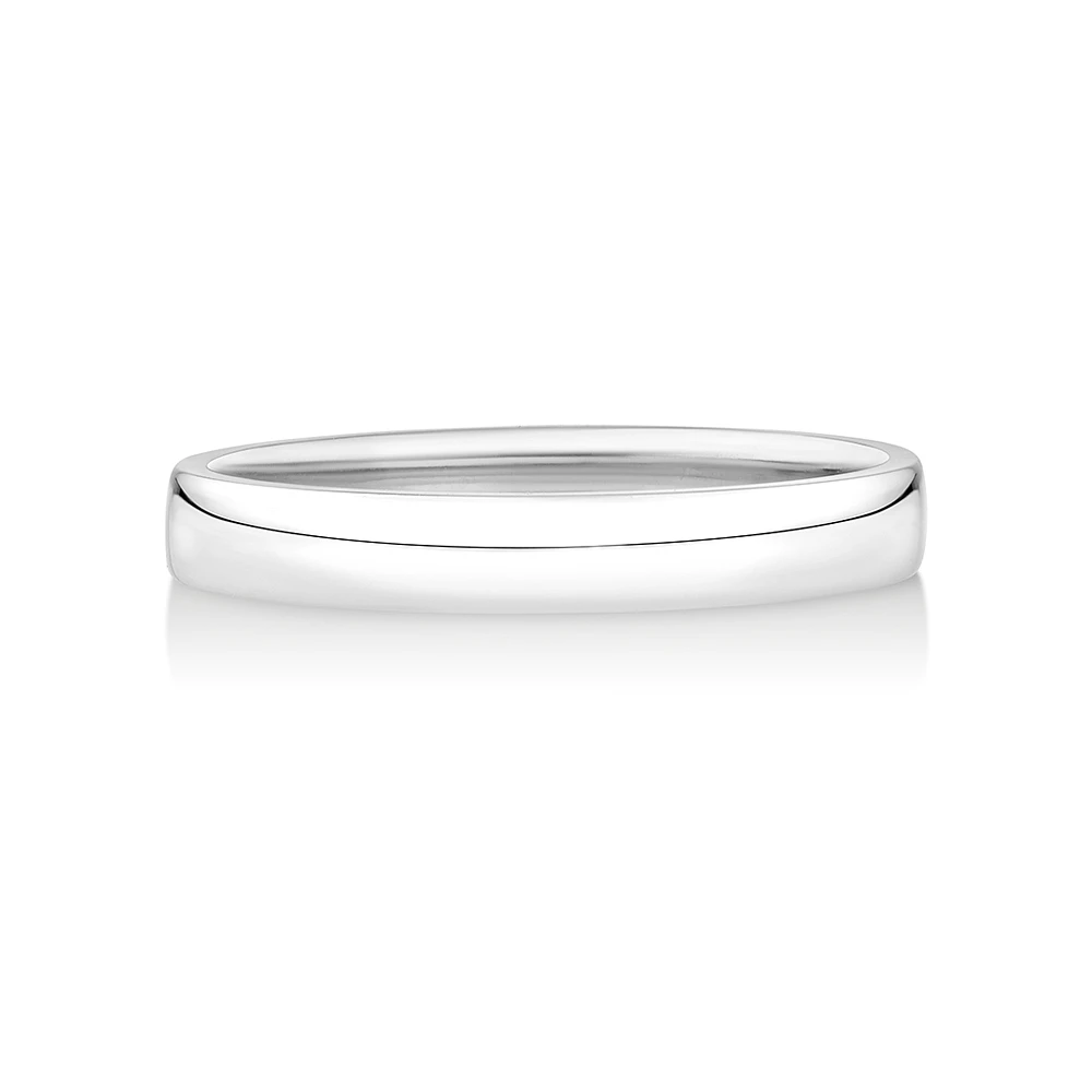 Half Round Wedding Band 10kt Yellow Gold