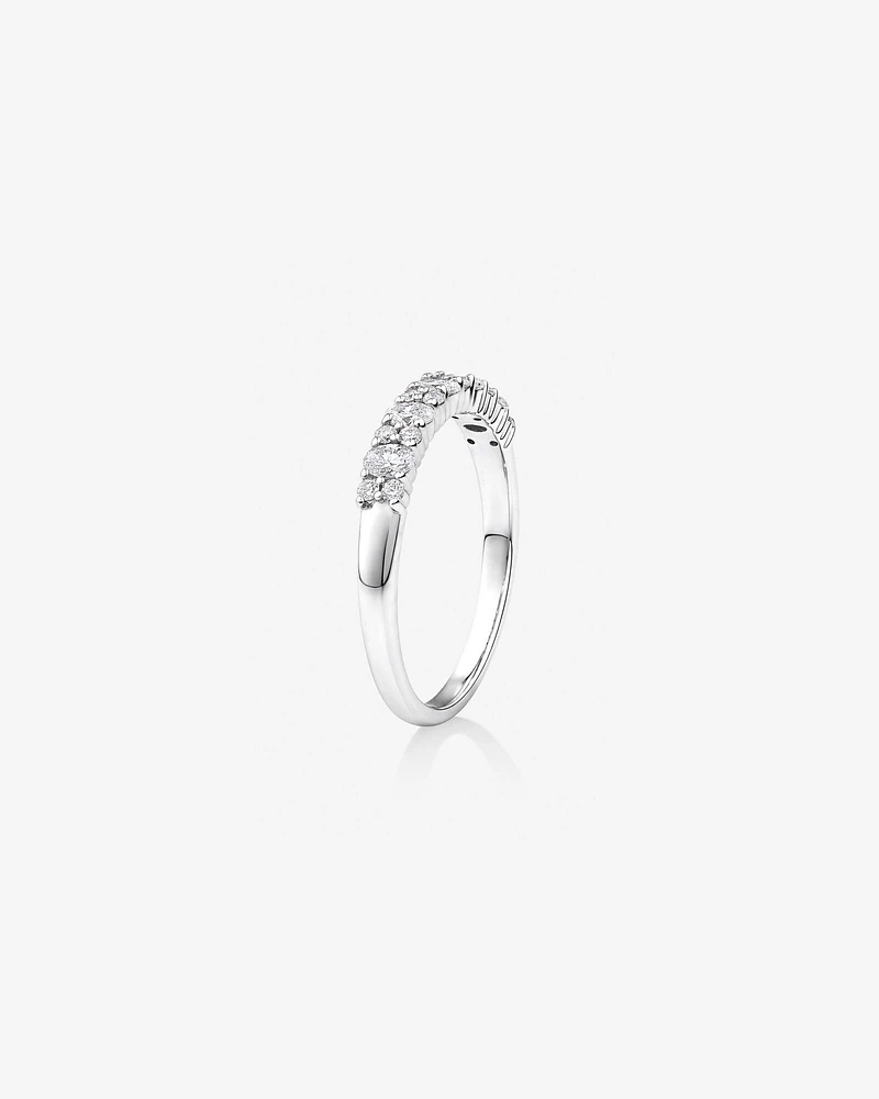 Wedding Ring with 0.46 Carat TW Diamonds in 14kt White Gold