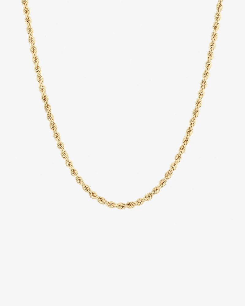 45cm (18") 4mm-4.5mm Rope Chain in 10kt Yellow Gold