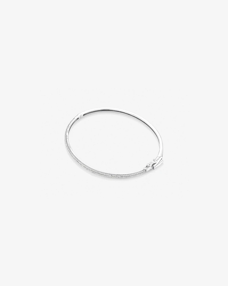 Pave Bangle with 0.50 Carat TW of Diamonds in 10kt White Gold