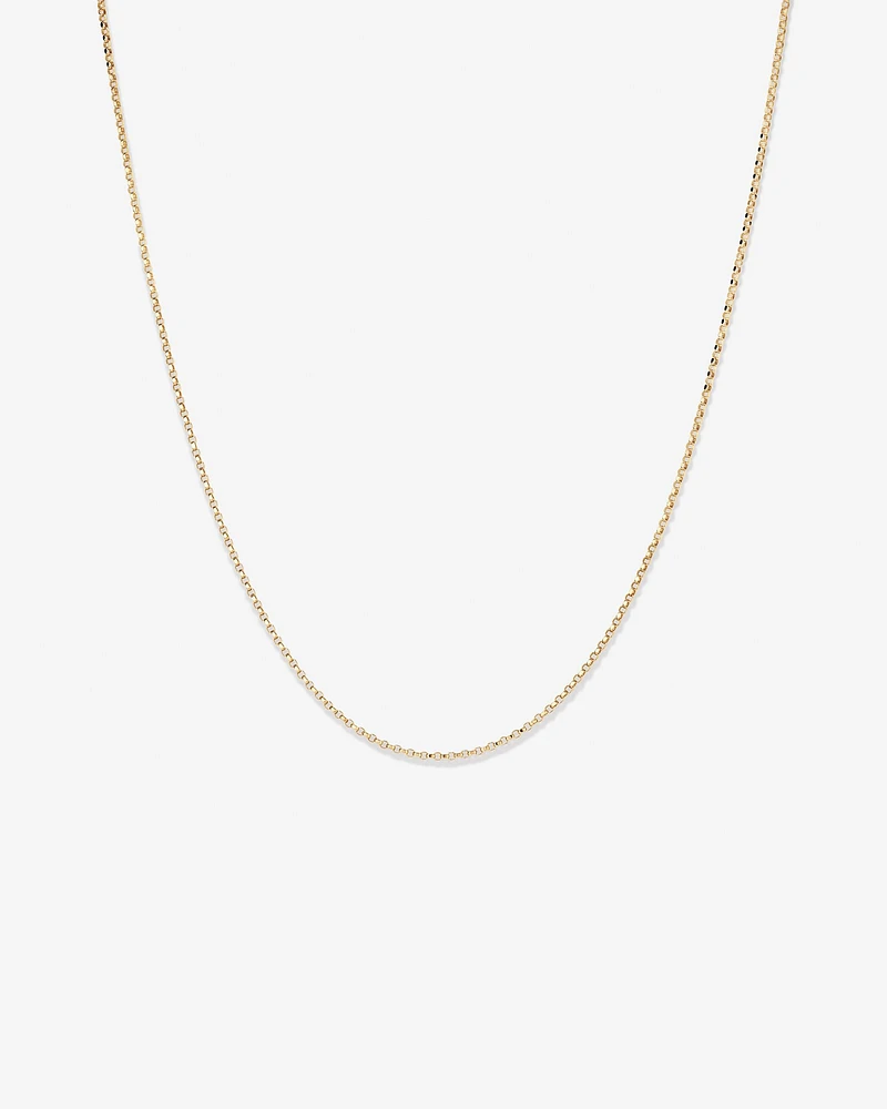 45cm (18") Solid Belcher Chain in 10kt White Gold