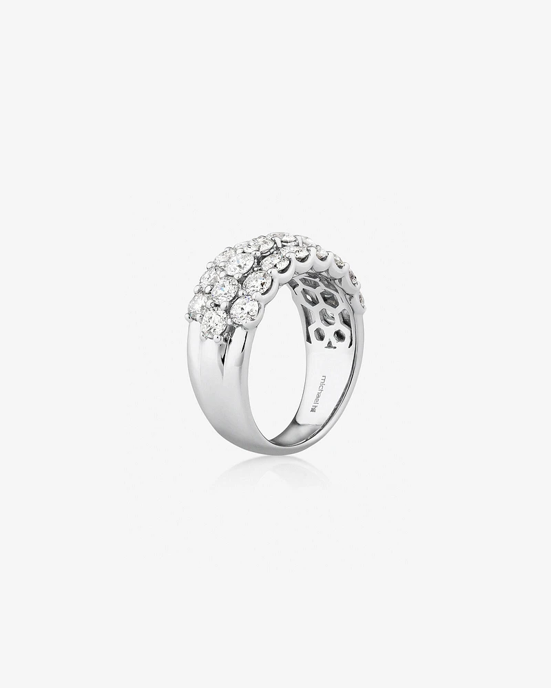 Ring with 3 Carat TW of Diamonds in 14kt White Gold