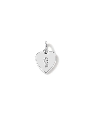 Pendentif coeur d'amour avec accents de diamants en argent sterling