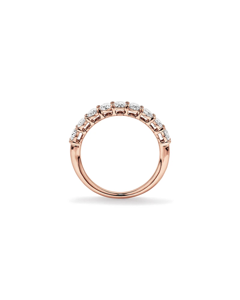 1.17 Carat TW Oval Laboratory-Grown Diamond Wedding Ring in 14kt White Gold