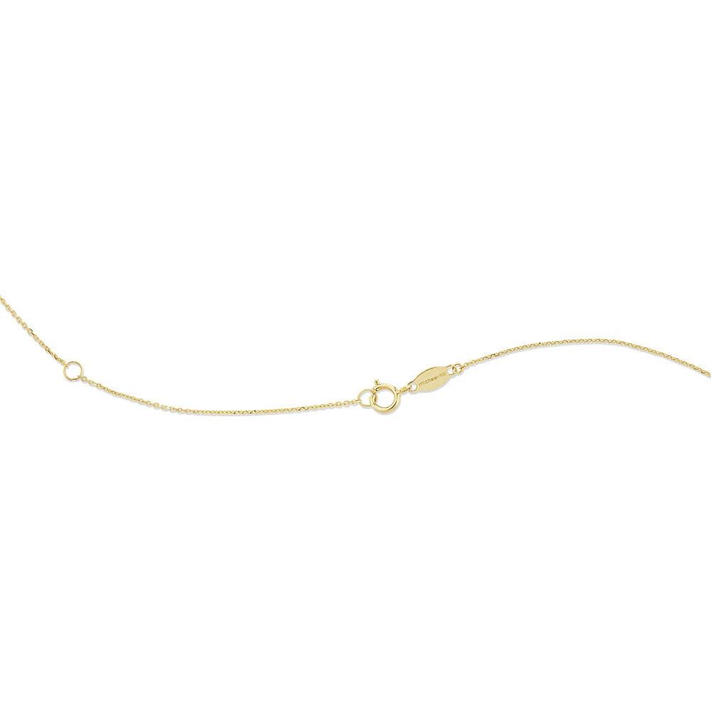 Engravable Bar Necklace in 10kt Yellow Gold