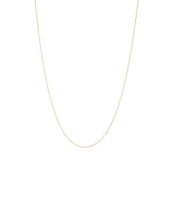 50cm (20") 1mm Width Singapore Chain in 10kt Yellow Gold