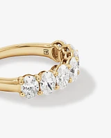 2.00 Carat TW Oval Laboratory-Grown Diamond Wedding Ring in 14kt White Gold