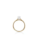 Evermore Certified Solitaire Engagement Ring with a Carat TW Diamond in 14kt White Gold