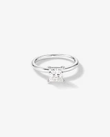 1.25 Carat TW Princess Cut Laboratory-Grown Diamond Solitaire Engagement Ring In 14kt White Gold