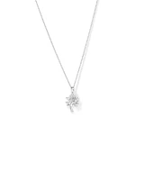 Tree of Life Pendant and Chain with Cubic Zirconia in Sterling Silver