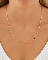 50cm (20") Oval Mirror Cable Chain in 10kt Yellow Gold
