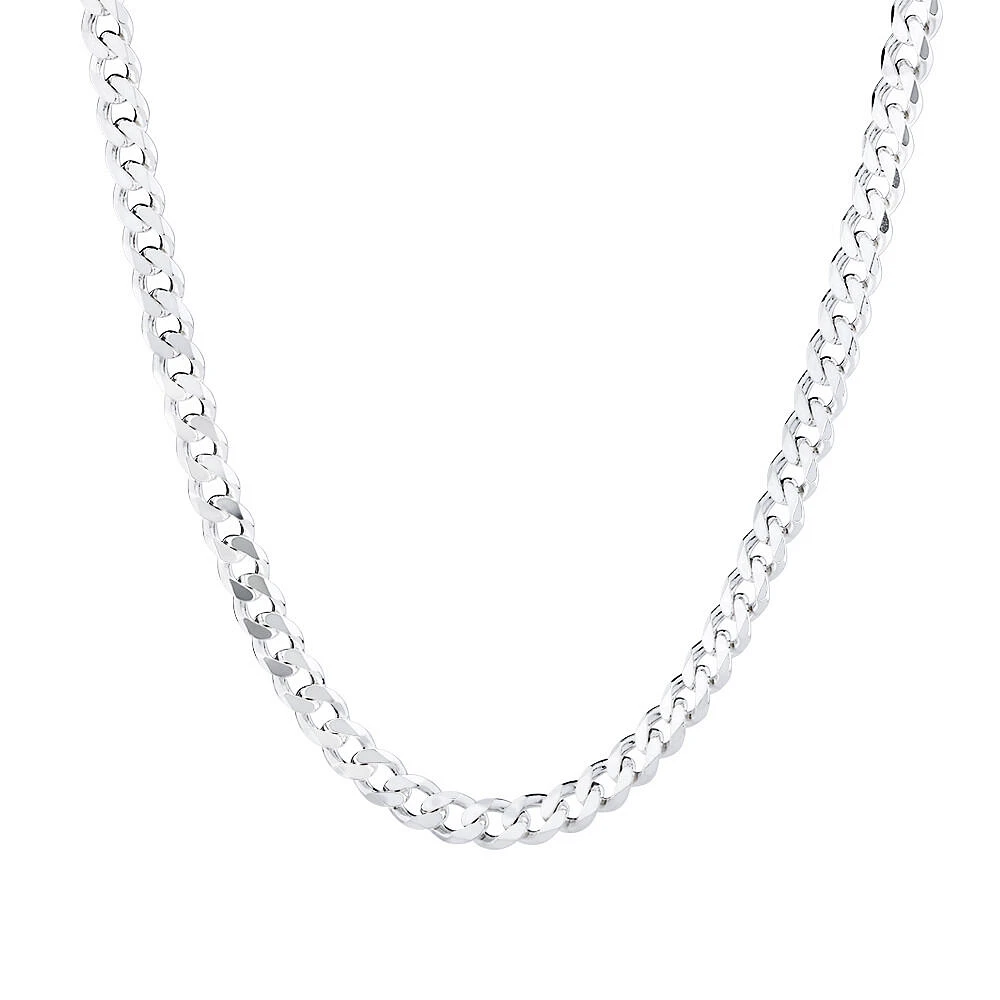 55cm (22") 5.5mm Width Curb Chain in Sterling Silver